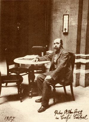 카페 첸트랄을 즐겨 찾았던 시인 페터 알텐베르크