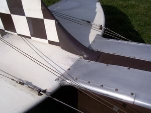 드 하빌랜드 타이거 모스 승강타 및 방향타 케이블