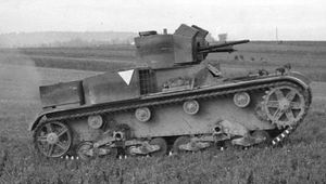 폴란드 Vickers E Type A (후기 버전, 단일 포탑)