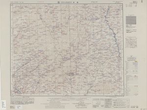 빈 현(PIN-HSIEN (성벽)으로 표기)을 포함한 지도 (AMS, 1955)