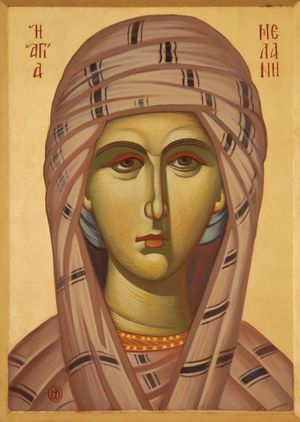 작은 멜라니아의 성화상