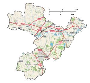 사우스 더비셔 지도