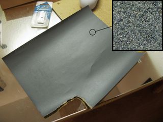 320방 탄화규소 사포, 확대 보기 포함