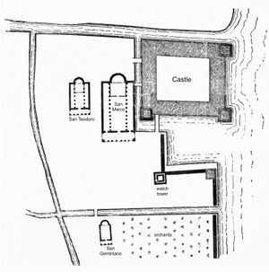 10세기 초의 산마르코 광장 재건 그림