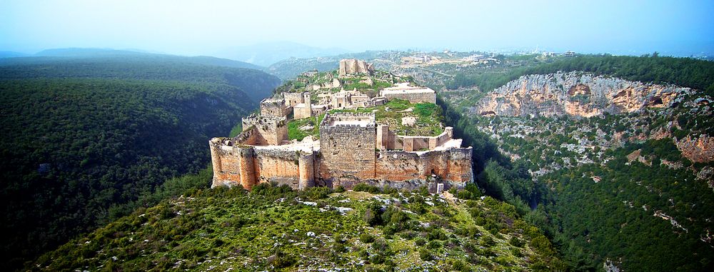 살라딘성의 파노라마 뷰.