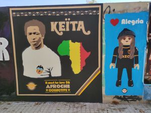 메스타야 근처 살리프 케이타에 대한 헌사, 2023년.