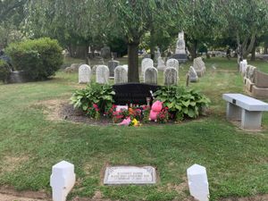 2022년 8월 아이비 힐 공동묘지에 있는 자렐리의 무덤