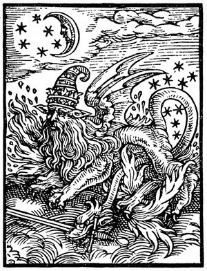 맨리 P. 홀이 파라켈수스의 것이라고 주장하는 16세기 목판화.