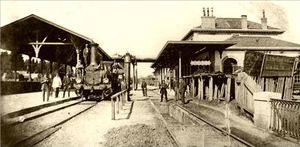 서부 스위스 열차가 대기 중인 모르주 역