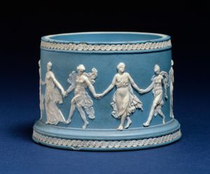 웨지우드의 재스퍼웨어 소금통, 1780–1785