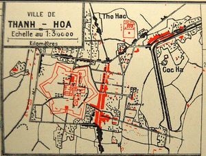 베트남 타인호아의 1909년 지도