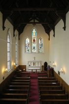 비엔나의 그리스도 교회. 서방 교회의 성당의 전형적인 내부 모습.