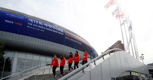 2015년부터 세계지식포럼 행사장으로 사용된 장충체육관