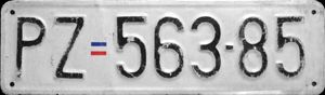 1999년 프리즈렌 번호판, 국기 묘사