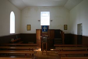 세인트킬다의 Oiseabhal에 있는 교회의 내부