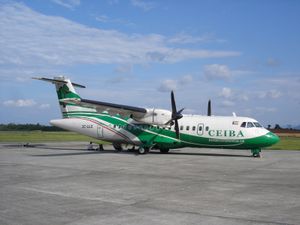 세이바 인터컨티넨털 항공의 ATR 42-320 항공기, 바타 공항