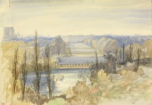 제1차 세계 대전 당시 세인트 제임스 공원의 임시 정부 건물, 헨리 러쉬버리 작