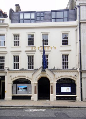 런던 뉴 본드 스트리트에 있는 소더비 사무실