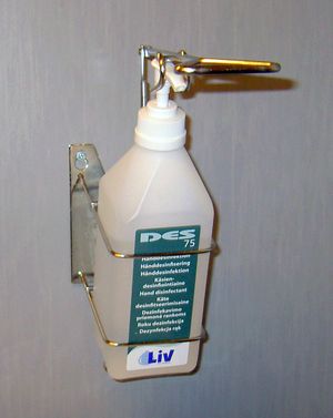 병원에서의 손 소독제