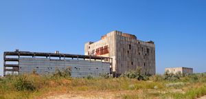 폐쇄된 크림 원자력 발전소의 모습