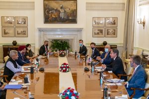 자이샹카르와 미국 국무장관 토니 블링컨이 2021년 뉴델리에서 회담