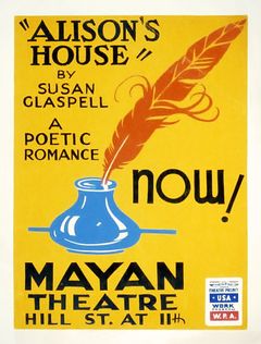 1938년 WPA 제작의 앨리슨의 집 포스터.