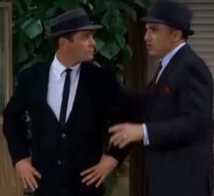 레너드 (오른쪽)는 루시 쇼의 프레드 스트롬소와 함께, 1967