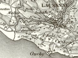 로잔을 묘사한 뒤푸르 지도