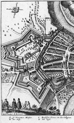 베른의 새로운 도시 요새, 소위 Schanzen은 1622년부터 1634년까지 건설되었다.