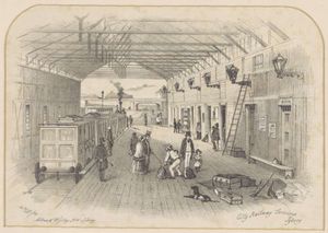 City railway terminus, Sydney (1856) – Samuel Thomas Gill