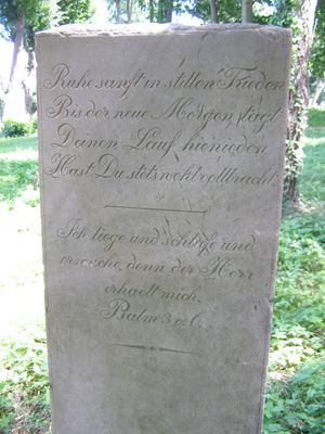 예그워브니크 묘지에 있는 시편 3:6, 폴란드