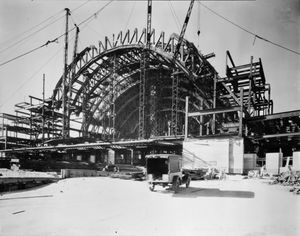 터미널 돔의 구조적 프레임