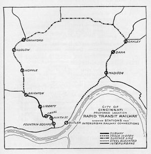 신시내티 지하철 노선도
