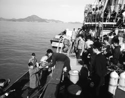 인양 작업 모습.