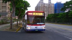 단수이(淡水) 버스 운행 선도 버스