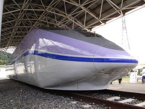 마이바라에 보존된 500계 900번대 차량 500-901