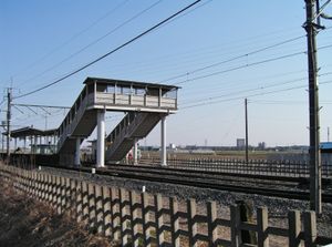 2007년 3월, 북쪽에서 바라본 역