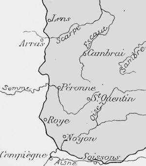 1914년 9월~10월에 형성된 노용 돌출부 개요