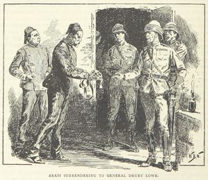 드루리 드루리-로(Drury Drury-Lowe)에게 항복하는 아라비 파샤