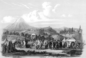 투르크멘차이 조약 체결 후 아르메니아인의 러시아 이주. 블라디미르 모쉬코프 그림