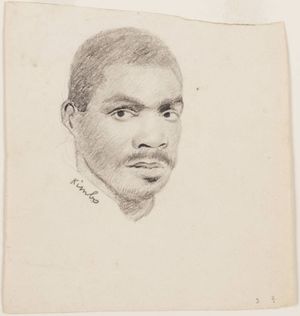 초상화 1839~1840년경, 라 아미스타드호에 탑승했던 36명의 남성 중 한 명인 킴보