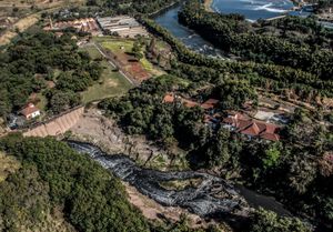 아메리카나 교외 지역의 항공 사진