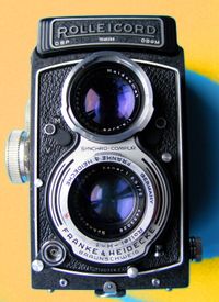 키르히어가 사용했던 롤라이코드 카메라(1955년)