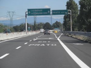 피렌체 방면 9km 지점