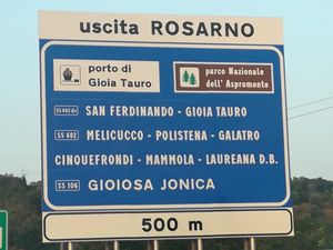 A2 고속도로, 로사르노 출구 근처