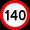 최고 시속 140km/h