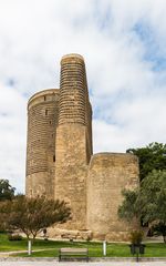 Stone tower with some surrounding walls