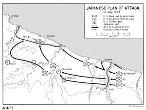 1944년 7월 10일, 일본군의 공격 계획