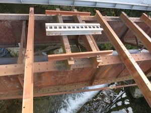 구 계곡 철도의 노선: 첫 번째 리기아 다리의 지지 구조