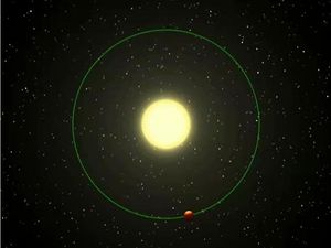 안드로메다자리 웁실론 b의 궤도